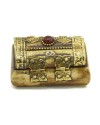 Brass Decorative Bone Chest Brass Decorative Bone Chest